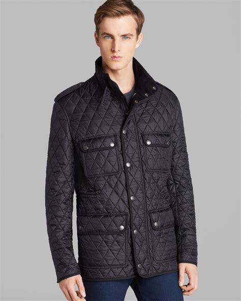 burberry brit mens diamond quilted jacket|Burberry diamond quilted jacket sale.